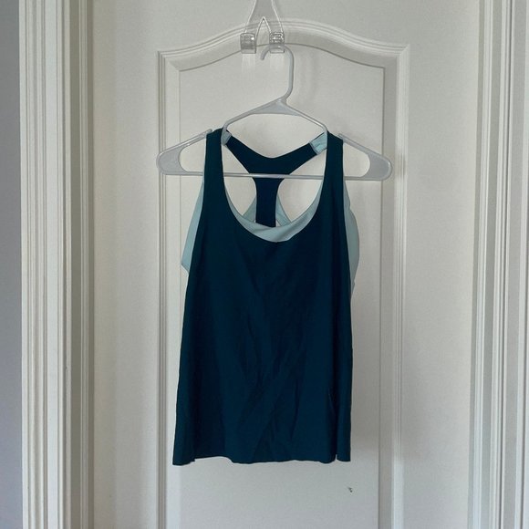 Teal Athleta Workout Tank (Built in sports bra) - Picture 1 of 4